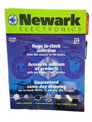 Newark Electronics Catalogue Catalog Brochure 2001-02 components tools test - Image 1 of 2