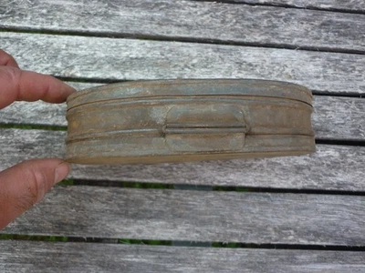 Grosse boite a graisse militaire entretien ww1 ou avant Artillerie minen 14-18 ? - Photo 1/4