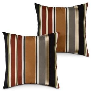 Greendale Home Fashions Outdoor 17-inch Square Decorative Throw Pillow, 2-Pac... - Picture 1 of 6
