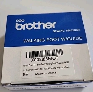 Neu Brother Lauffuß + Führung für niedrigen Schaft 7 mm offene Zehenpartie gleichmäßiges Futter Babylock - Bild 1 von 9