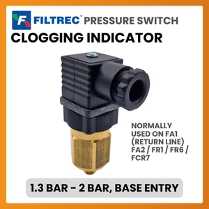 Filtrec Rücklauf-Verstopfungsanzeige, Druckschalter 1,3 - 2 bar, 1/8" BSP Basis - Bild 1 von 4