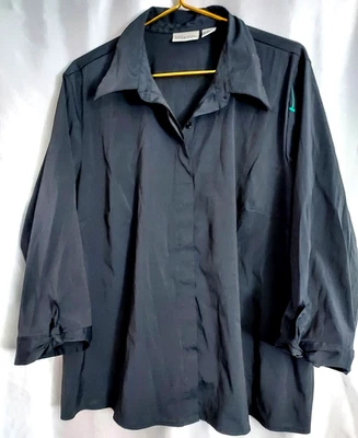 Blusa mujer Millenium talla 22 negra cuello elástico calssic Foto 1 de 4