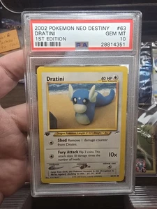 2002 POKEMON NEO DESTINY 1ST ED #63 DRATINI PSA 10 Yuka Morii! - Picture 1 of 2