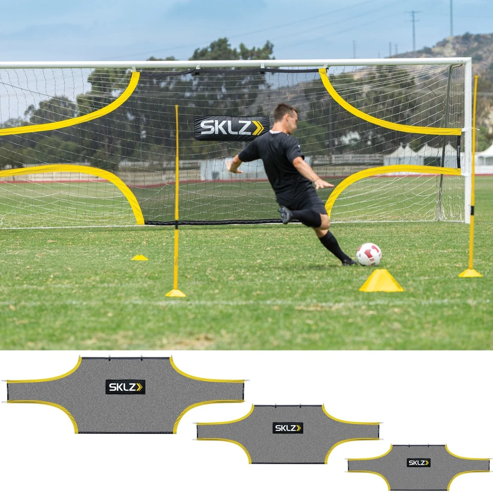 Tiro de gol de treinamento de futebol SKLZ - Preto/amarelo - Imagem 1 de 1