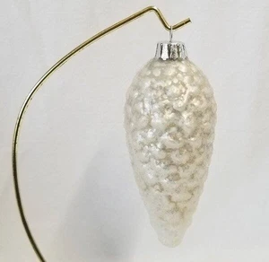 Ameri Weihnachten eisgezuckert 5" Tannenzapfen mundgeblasen Glas Ornament * C2 - Bild 1 von 3