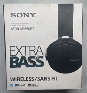 Sony MDRXB650BT Extra Bass Bluetooth Headphones MDR-XB650BT Black - Picture 1 of 3