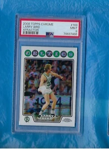 LARRY BIRD 2008-09 TOPPS CHROME XFRACTOR #169 PSA 9 MINT CELTICS HOF #17/288 ! - Picture 1 of 2