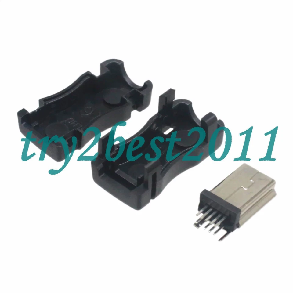 5pcs Mini USB 10 Pin Male Plug Socket Connector&Plastic Cover DIY for Philips - Image 1 of 1