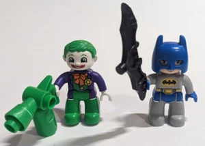 Lego Duplo Batman Figuras Traje Azul Batman y Traje Púrpura Joker - Imagen 1 de 5