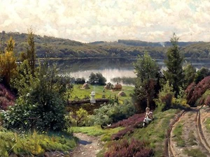 SUMMERTIME di P. Alberi Lago Mostati Piastrella Murale Cucina Backsplash Marmo Ceramica - Foto 1 di 27