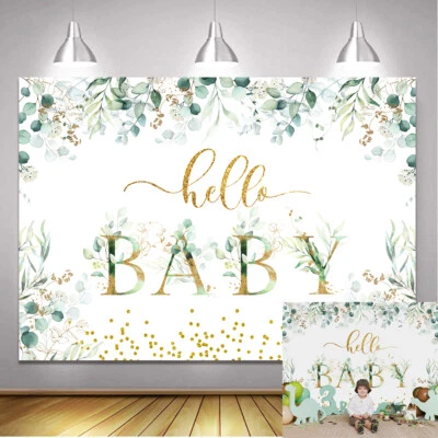 Piante Carine Fresche Ciao Bambino Sfondo Bambini Compleanno Baby Shower Decorazione Festa
