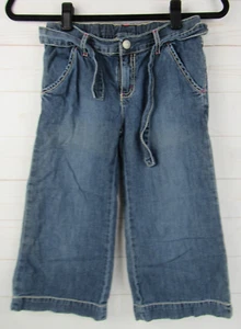 Gymboree Girls Wide Leg Denim Tie Belt Pants Size 10 - Picture 1 of 4