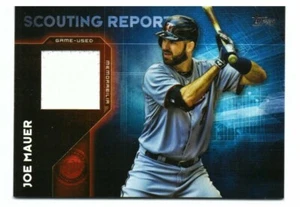 2016 Topps Scouting Report Relics Joe Mauer #SRR-JM - Picture 1 of 2