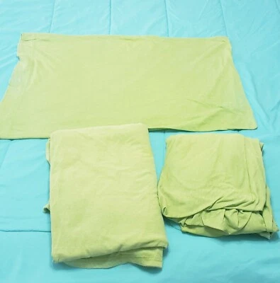 Juego de sábanas circo 3 piezas camiseta jersey suave talla doble verde Foto 1 de 4