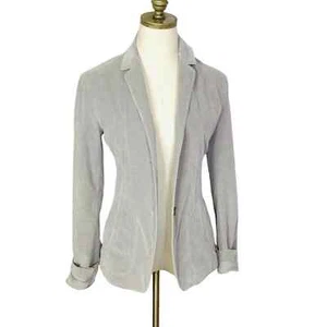 Jil Sander Corduroy Gray Blazer Jacket 34 = 2/4US Lined w/ Pockets Double Button - Picture 1 of 8