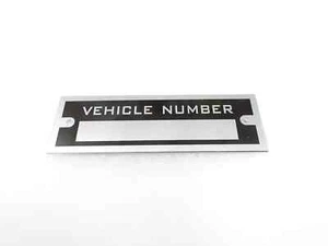 PLACA DE DATOS PARA COCHE DODGE VINTAGE #V284-8 - Imagen 1 de 6