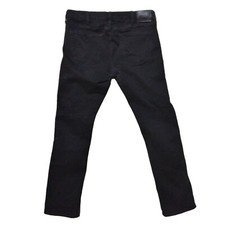 Hollister jeans mens 36x34 black denim slim straight leg stretch pants
