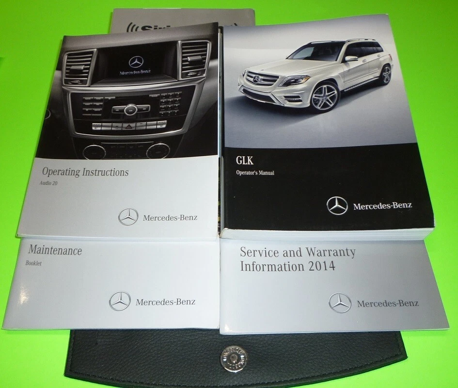 2014 Mercedes GLk 350 250 Conjunto Manual do Proprietário + GUIA DE ÁUDIO 14 GLK350 GLK250 + ESTOJO - Imagem 1 de 1