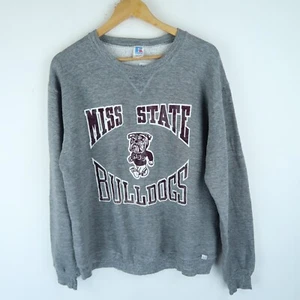 Vintage USA College Lady Bulldogs Chest Logo Sweatshirt 90's SZ Large ( G8111) - Picture 1 of 4