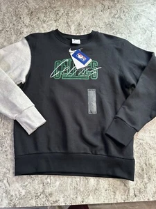 NWT Men’s Nike Boston Celtics Crewneck Sweatshirt Small Black Loose Fit - Picture 1 of 9