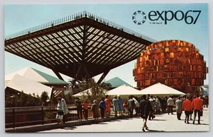 Expo 67 Canada's Pavilion Close-Up Montreal Canada Postcard - Picture 1 of 2