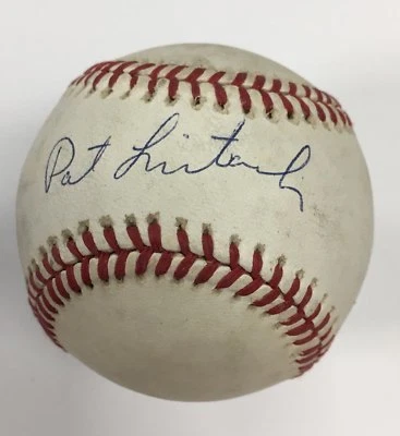 PAT LISTACH FIRMADO OFICIAL AL BÉISBOL AUTÓGRAFO CERTIFICADO JSA Foto 1 de 4