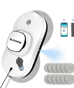 SUNSMAI Smart Window Cleaning Robot Window Cleaner w/ Auto Water Spray SWLR0001 - Picture 1 of 16