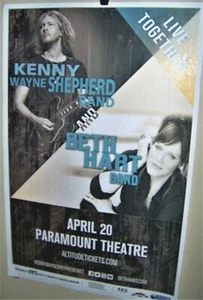KENNY WAYNE SHEPHERD and BETH HART Band in Concert Show Poster Denver Co 2019 - Picture 1 of 1