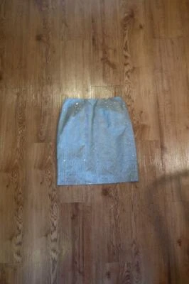 FALDA RECTA MUJER KORS MICHAEL KORS NEGRA BLANCA LENTEJUELAS CUADROS RAYAS 4 * Foto 1 de 4