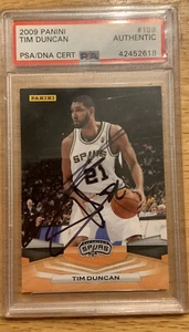 2009 Panini Tim Duncan #198 Signed On Card AUTO Spurs Very Rare!!! - Bild 1 von 2