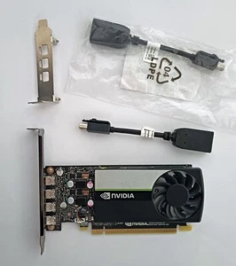 Nvidia T600 4Gb DDR6 + 2 adaptateurs mini DP / DP + 2 équerres LP et standard - Photo 1/3