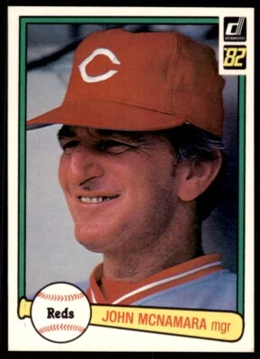 1982 Donruss John McNamara .  Cincinnati Reds #526 - Image 1 of 2