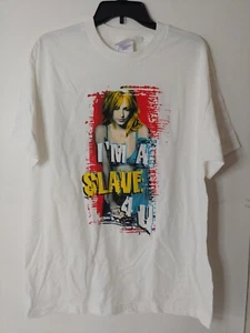 Vintage Britney Spears 2001 Tour Shirt "I'm a Slave 4 U" RARE Size LARGE  - Picture 1 of 10