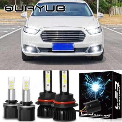 Faro LED alto bajo antiniebla 4x para Ford Taurus sedán 4 puertas 1992-2007 Foto 1 de 4