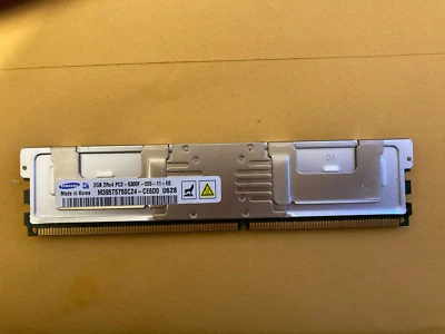 2GB Samsung DDR2 PC2-5300F-555-11-E0 667MHz 2Rx4 ECC FB-DIMM M395T5750CZ4-CE600 - Image 1 of 2