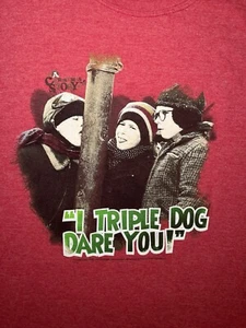 A Christmas Story I Triple Dog Dare You rotes T-Shirt Herren Größe 2XL - Bild 1 von 7