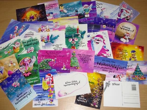 Diddl Postkarte WEIHNACHTSKARTE graue SCHLEIFE großer EAN - Picture 1 of 44