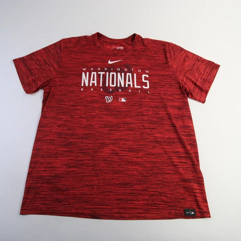 Washington Nationals Nike MLB Authentic Dri-Fit Short Sleeve Shirt Men's Used Cover