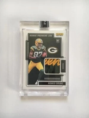 2022 PANINI NFL INSTANT ROOKIE PREMIERE LIDS #RPL34 RC ROMEO DOUBS #3/10 - Image 1 of 2