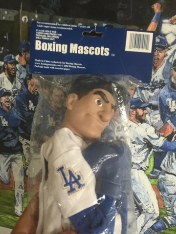 Dodgers Boxing Mascot NEW Vintage bobblehead doll jersey World Series Champions Cover