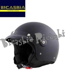 20013 - CASCO OMOLOGATO TRE BOTTONI NERO OPACO - TAGLIA L - Picture 1 of 1