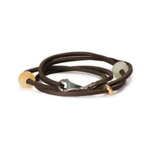Fashion TROLLBEADS Bracelet Leather Brown 45CM TLEBR-00006