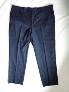 GUABELLO SUPER 150'S MARINE HERREN HOSE KOMFORTBUND 100% SCHURWOLLE 40 X 30 - Bild 1 von 4