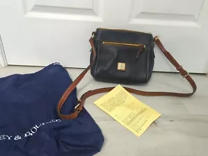 Borsa a tracolla Dooney & Bourke Pebble Grain Allison blu notte - Foto 1 di 17