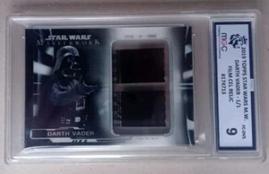 2019 TOPPS STAR WARS MASTERWORKS DARTH VADER 1/1 FILM CEL RELIC #FC-DV GRADED 9 - Picture 1 of 10