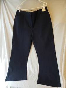 NWT Northern Reflections Navy Town Stretch Pants Womens Size 14 Khakis $39.99 - Picture 1 of 3