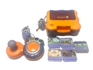 Vtech V. Smile TV Learning System Console 1 Controller 5 Games Bratz, Dora, Etc - Picture 1 of 5