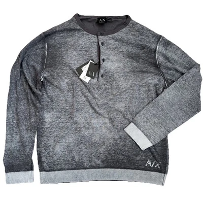 Armani Exchange Grey Pullover Sweatshirt w/ Wings Mens XXL - Image 1 of 4