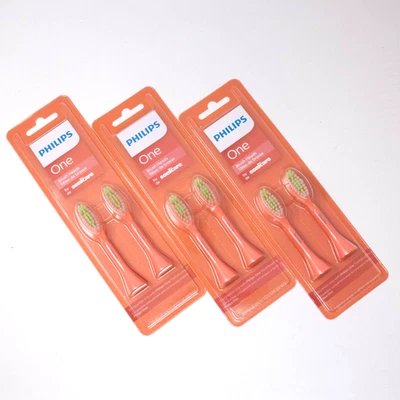 Cabezales de cepillo Philips One de Sonicare 3 paquetes Miami Coral cepillo de dientes de repuesto Foto 1 de 4