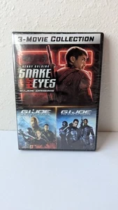 G.I. Joe Origins Snake Eyes/The Rise of Cobra/Retaliation (3 Film) (DVD) NEW - Imagen 1 de 6